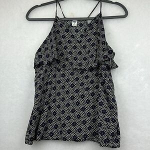 Women's Old Navy Racer-Back Tank  Sz Small Geometric Print